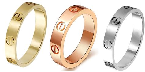 cartier love ring silver dupe|cartier dupe rings real.